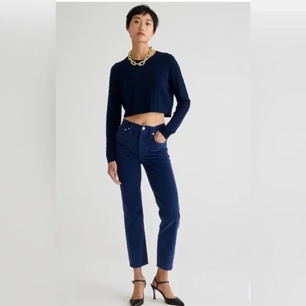 J. Crew Straight Leg Pants in Navy Blue